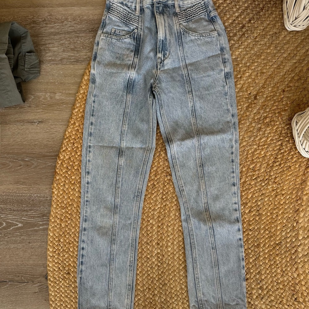 Isabel Marant High-Rise Paneled Light Wash Women’s Jeans